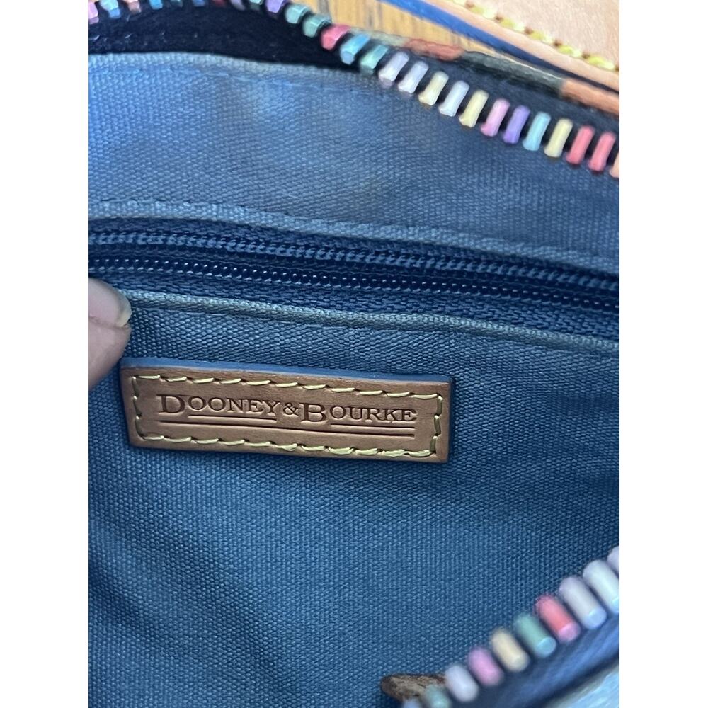 Dooney And Bourke Mini Barrel Bag Scribble Multicolor Monogram Y2K Vintage - Picture 14 of 14